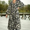 Curate The Guiding Power Dress Black Floral
