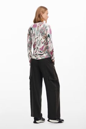 Desigual Pullover Crudo Print