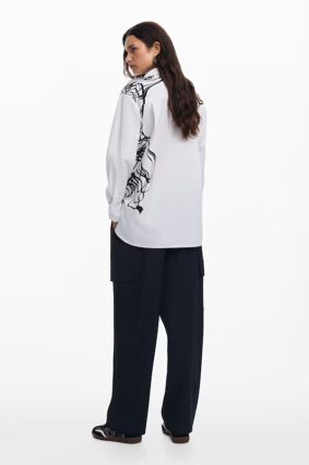 Desigual Shirt Blanco Detail