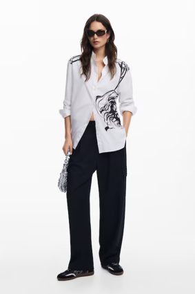 Desigual Shirt Blanco Detail