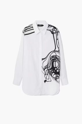 Desigual Shirt Blanco Detail