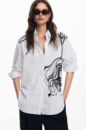 Desigual Shirt Blanco Detail