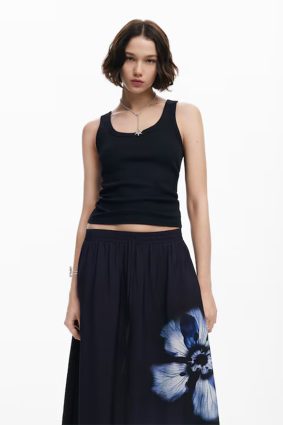 Desigual Skirt Negro Detail