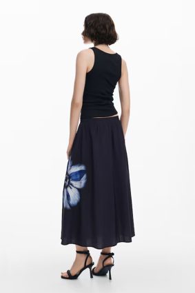 Desigual Skirt Negro Detail