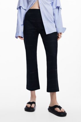 Desigual Trousers Negro 25