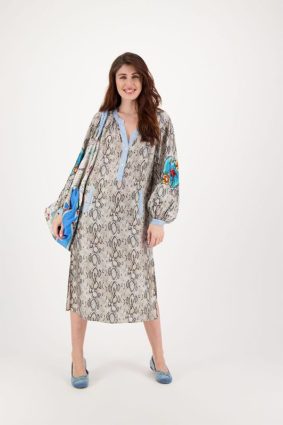 Me369 Hanna Placket Dress Snake