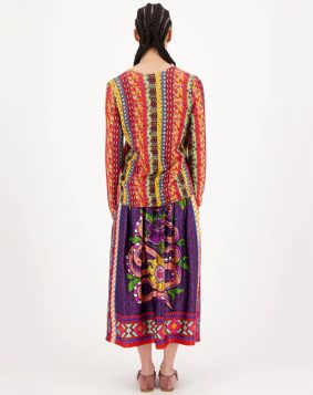 Me369 Ilana Short Printed Cardigan Love