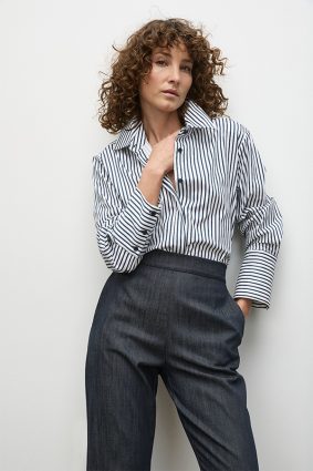 Mela Purdie Smooth Shirt WhiteIndigo