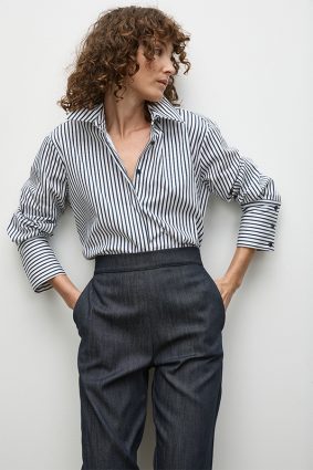 Mela Purdie Smooth Shirt WhiteIndigo