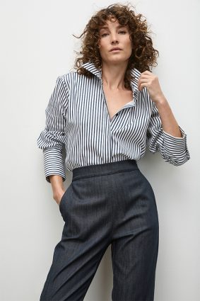 Mela Purdie Smooth Shirt WhiteIndigo