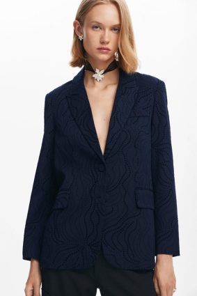 Desigual Coat Navy