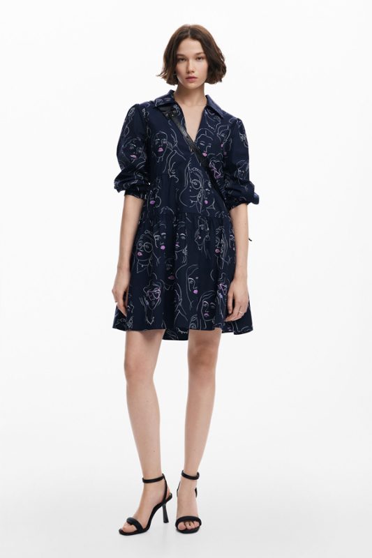 Jazz Dress - Beco Navy Viscose