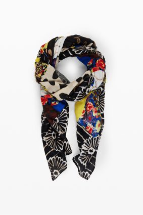 Desigual Foulard Scarf Navy