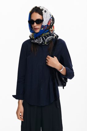 Desigual Foulard Scarf Navy
