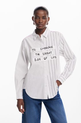 Desigual Shirt Blanco Logo