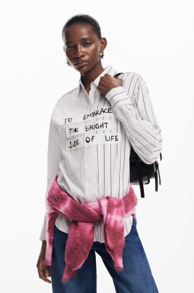 Desigual Shirt Blanco Logo
