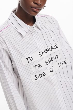 Desigual Shirt Blanco Logo