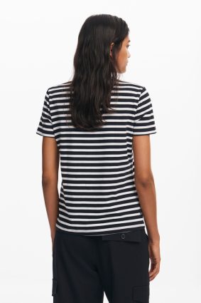 Desigual T-Shirt Blanco Lino