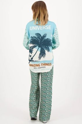 Me369 Bailey Straight Leg Track Pant Safari