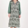 Me369 Hanna Placket Dress Safari