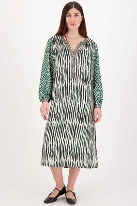 Me369 Hanna Placket Dress Safari