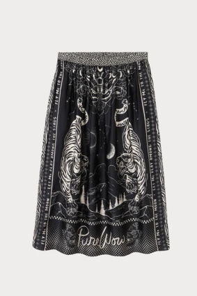 Me369 Vanessa Printed Midi Skirt Magic