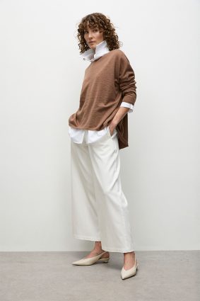 Mela Purdie Arc Sweater Mocha Marl