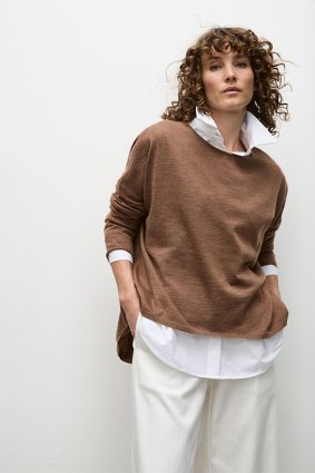 Mela Purdie Arc Sweater Mocha Marl