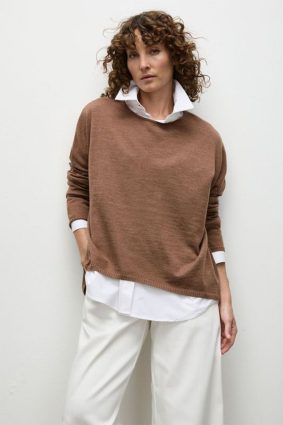 Mela Purdie Arc Sweater Mocha Marl