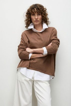 Mela Purdie Arc Sweater Mocha Marl
