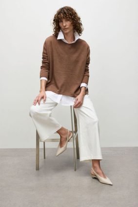 Mela Purdie Arc Sweater Mocha Marl