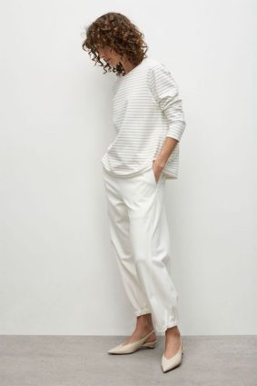 Mela Purdie Crop Club Pant Winter White