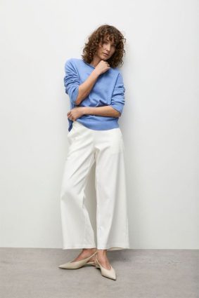 Mela Purdie Roll Sweater Chambray Marl