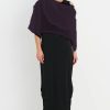 Planet Organza Jackie O Top Plum
