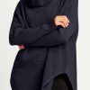 Planet Pima Cotton Waffle Cowl Sweater midnight