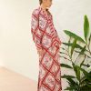 The Dreamer Label Chloe Dahlia Blouse Red