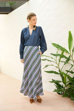 The Dreamer Label Chloe Denim Blouse