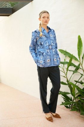 The Dreamer Label River Bird Shirt Blue