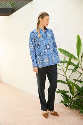 The Dreamer Label River Bird Shirt Blue