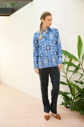 The Dreamer Label River Bird Shirt Blue