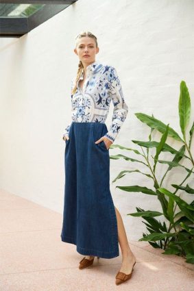The Dreamer Label River Bird Shirt White