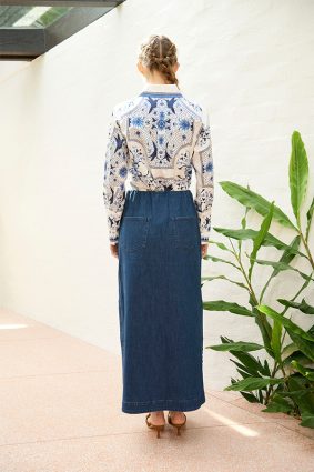 The Dreamer Label River Bird Shirt White