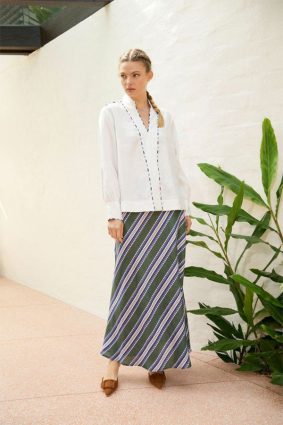 The Dreamer Label Skye linen Blouse White