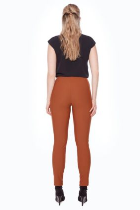 Alternative view of UP! Precision Ponte Full-Length Slim Pant Caramel