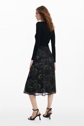 Desigual Dress Gris Oscuro