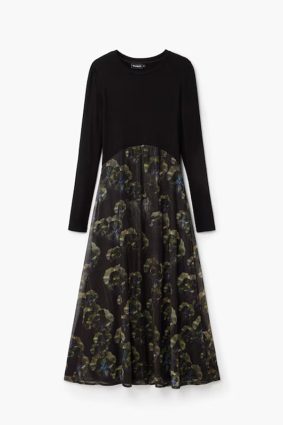 Desigual Dress Gris Oscuro