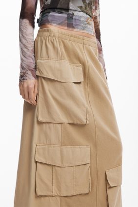Desigual Skirt Camel