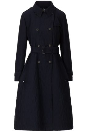 High Opinion Trench Coat Navy Blue