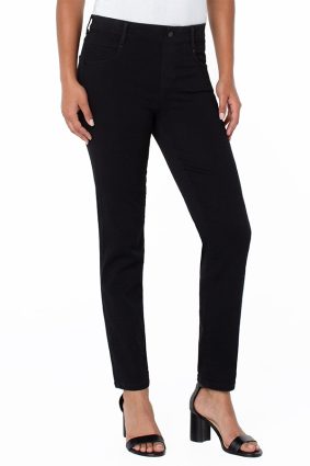 Liverpool Gia Glinder Slim 29in Jean Over Dye Black
