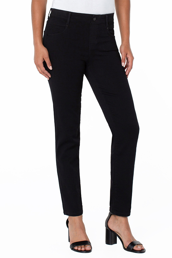 Liverpool Gia Glinder Slim 29in Jean Over Dye Black